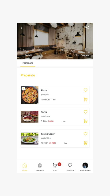 Alsi Delivery - Aplicatie Mobile tip Agregator pentru Restaurante